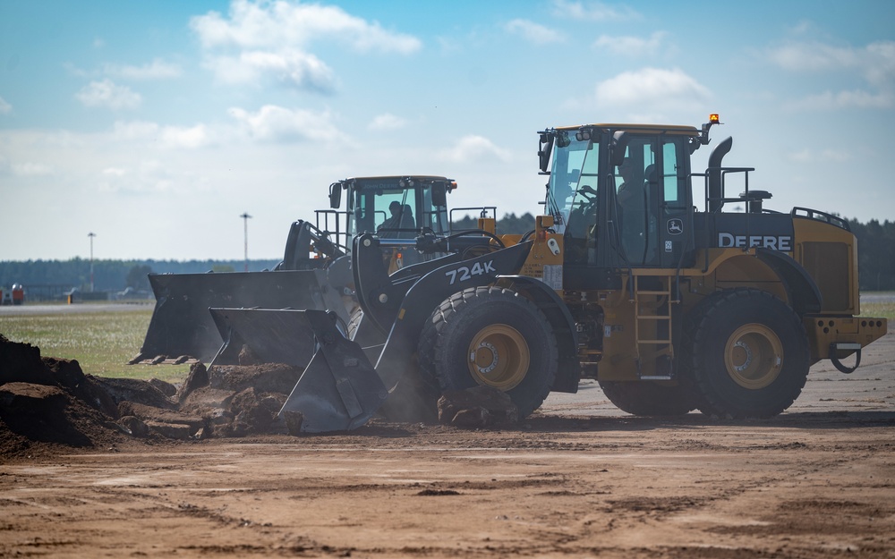 48th Civil Engineer Squadron conduct Rapid Runway Repair exercise