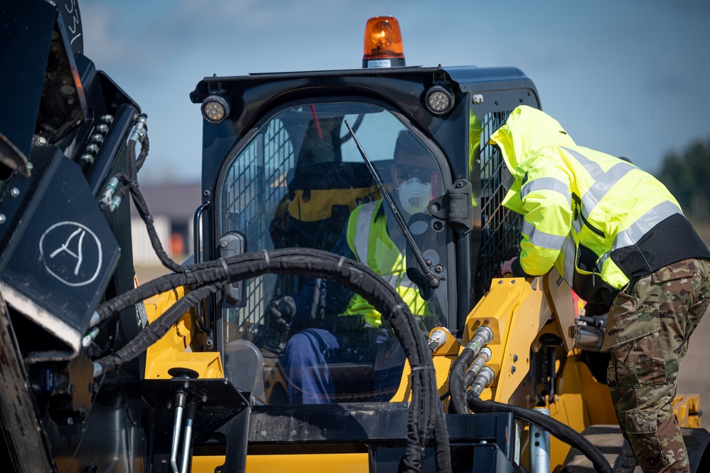 48th Civil Engineer Squadron conduct Rapid Runway Repair exercise