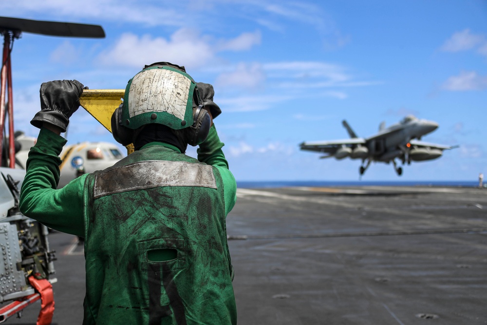 Abraham Lincoln conducts flight operations
