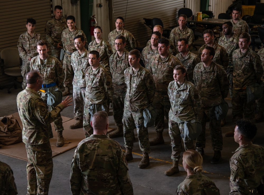 Eighteenth Air Force leadership engage with MacDill Airmen