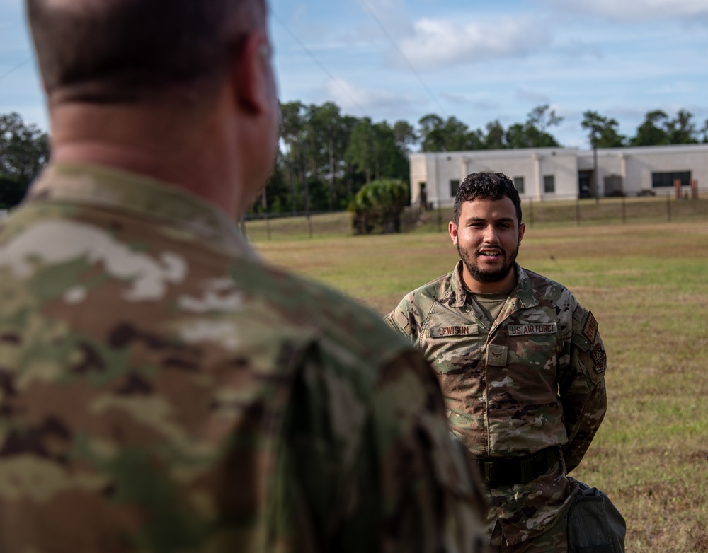 Eighteenth Air Force leadership engage with MacDill Airmen