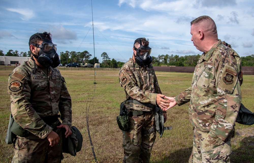 Eighteenth Air Force leadership engages with MacDill Airmen