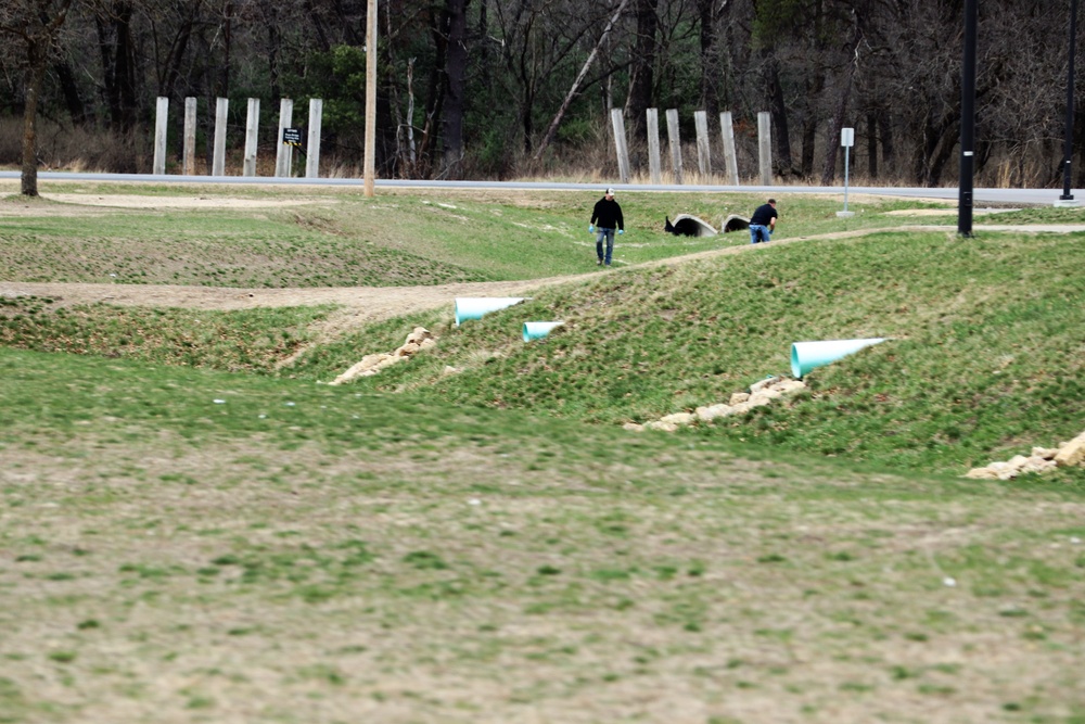 Dozens of Fort McCoy members help with Earth Day cleanup of cantonment area