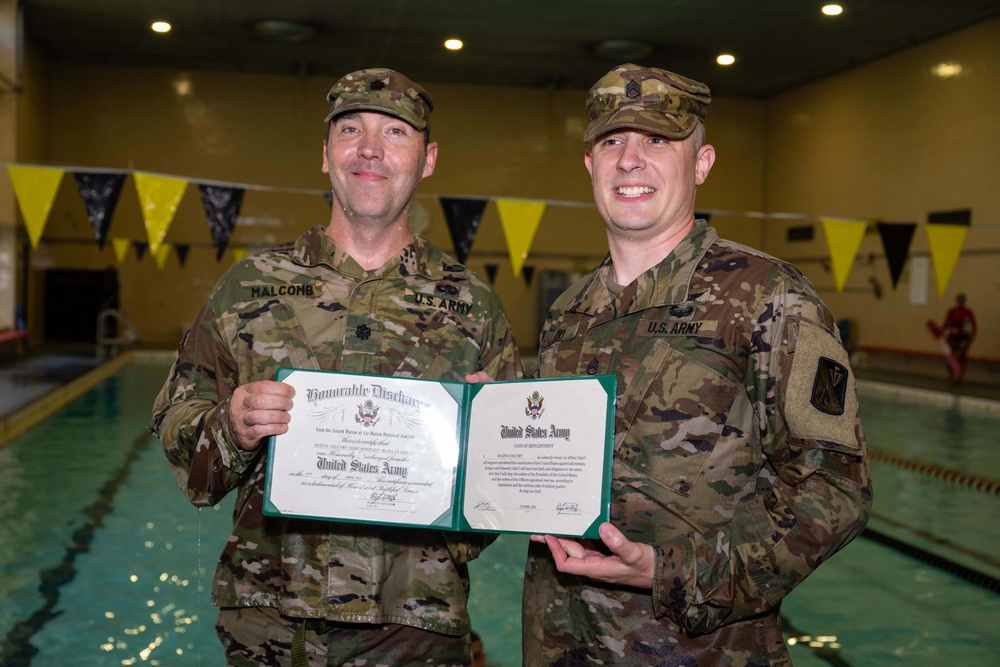 Staff Sgt. Fry's Reenlistment Ceremony