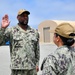 Port-Ops Sailor reenlists onboard Port Hueneme