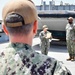 Port-Ops Sailor reenlists onboard Port Hueneme