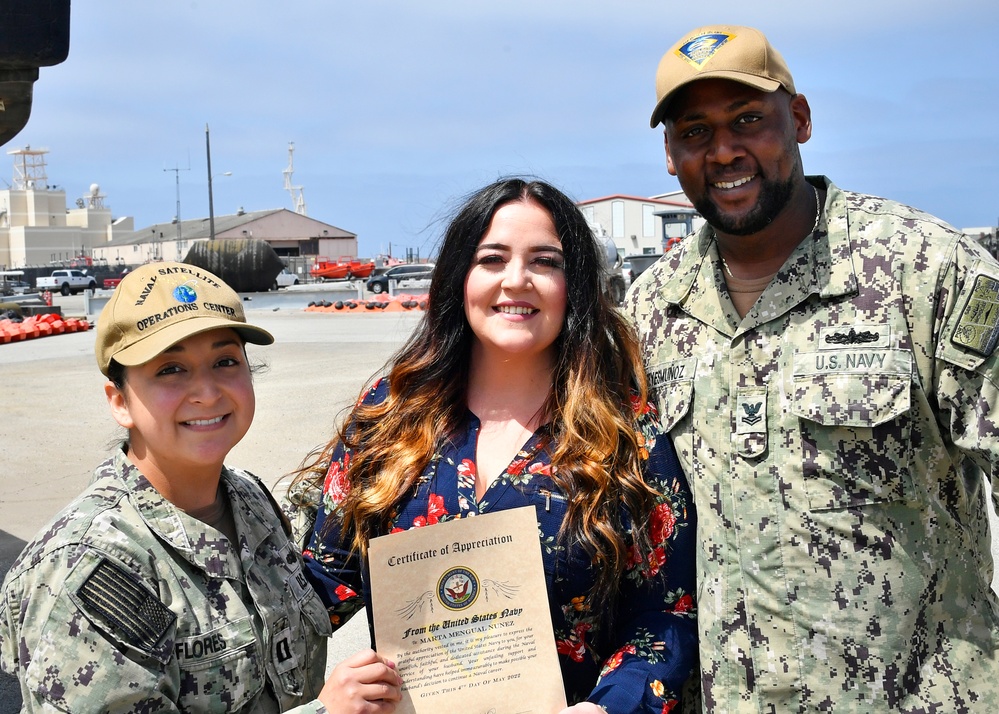 Port-Ops Sailor reenlists onboard Port Hueneme