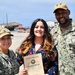 Port-Ops Sailor reenlists onboard Port Hueneme