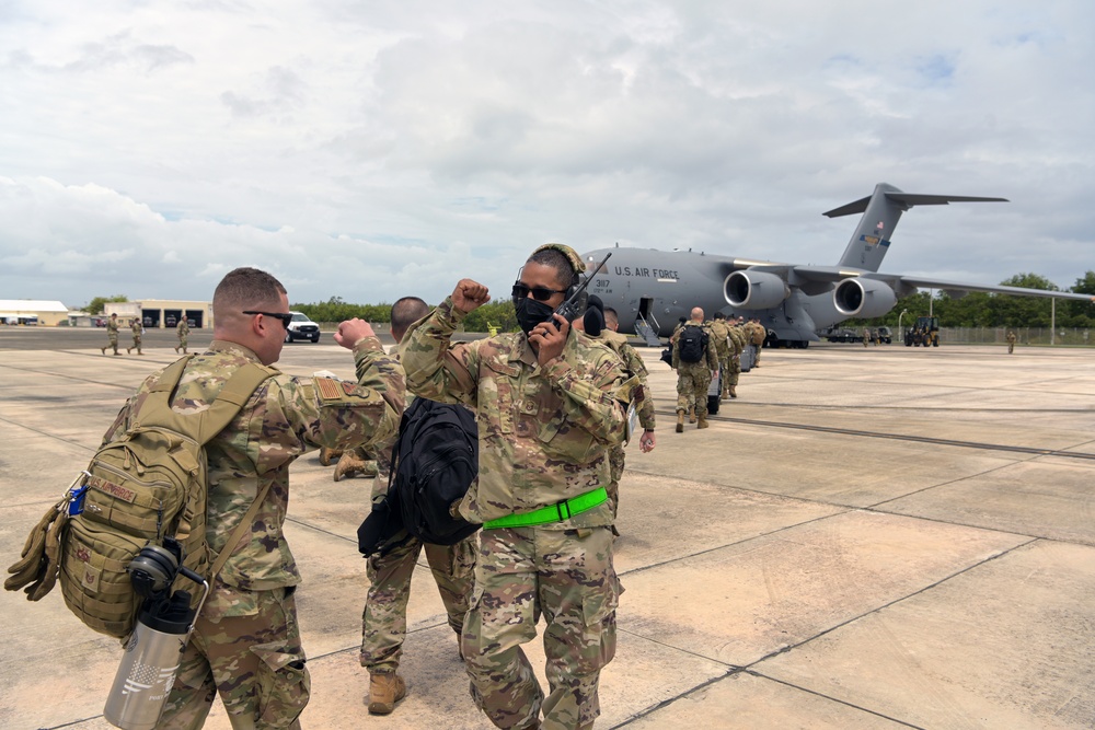 156th CRG Airmen depart PR and arrive at Gulfport CRTC for Southern Strike 2022