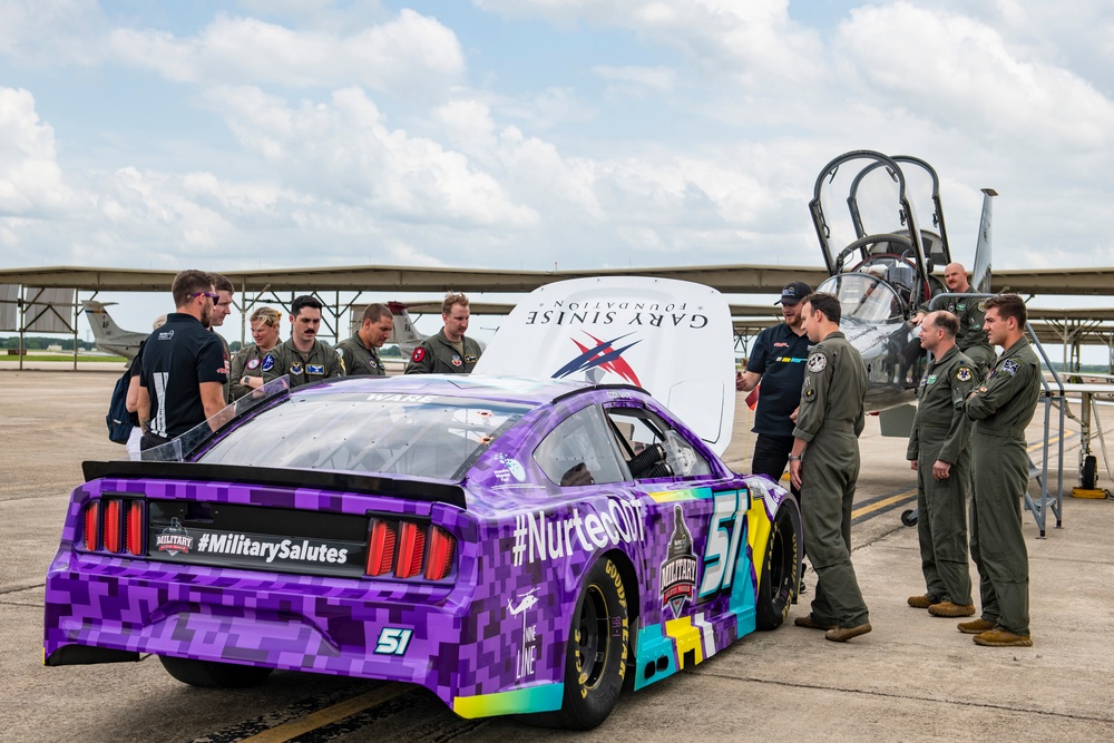 NASCAR team salutes the military at JBSA