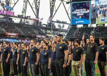 Enlistment Ceremony at T-Mobile Park