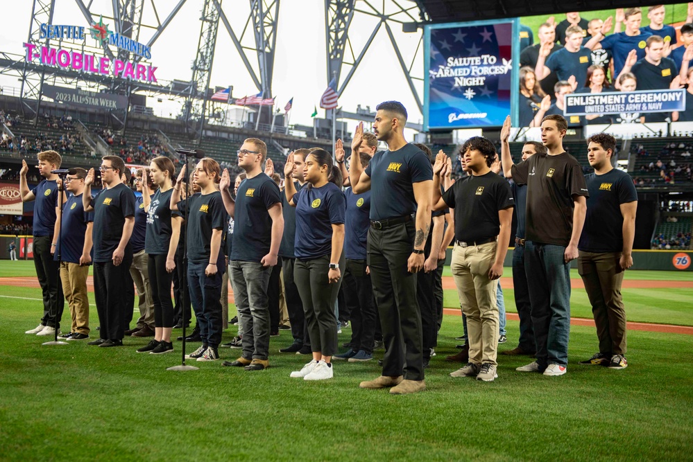 Enlistment Ceremony at T-Mobile Park