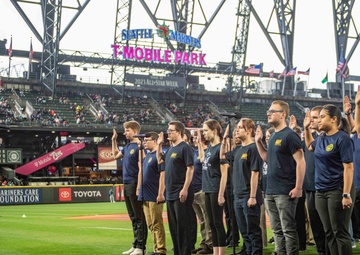 Enlistment Ceremony at T-Mobile Park
