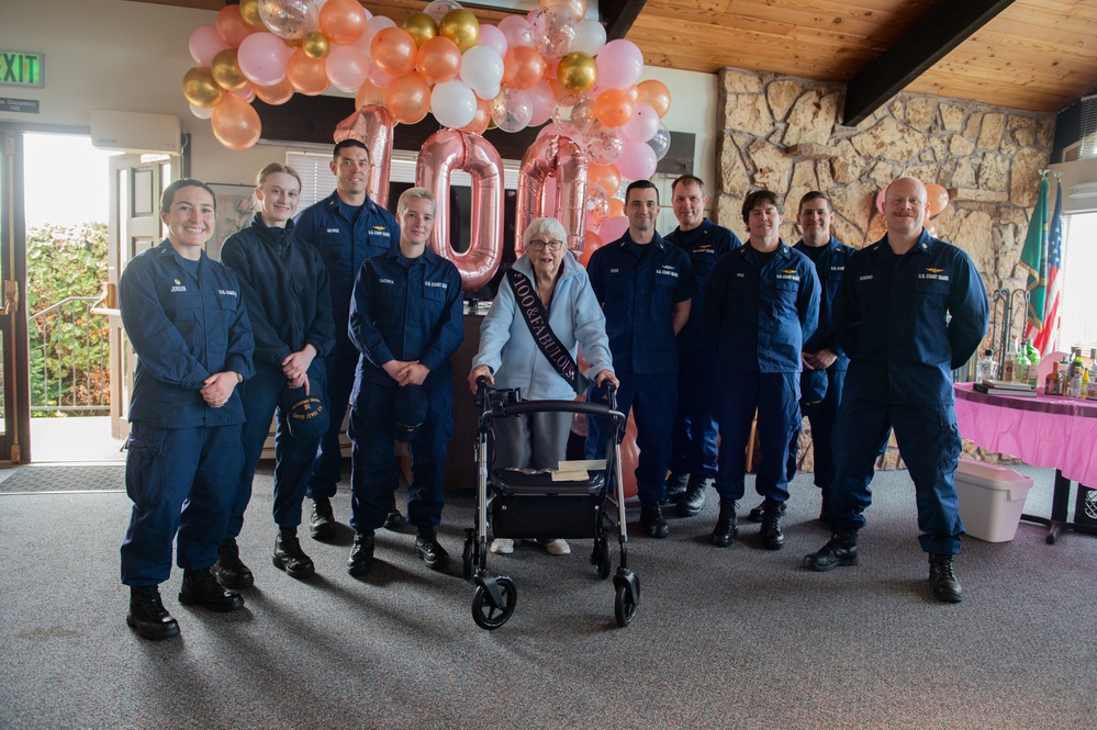 Coast Guard honors SPAR veteran at 100th birthday celebration
