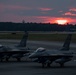 South Carolina Air National Guard F-16 Fighting Falcons at Sunset at the Air Dominance Center