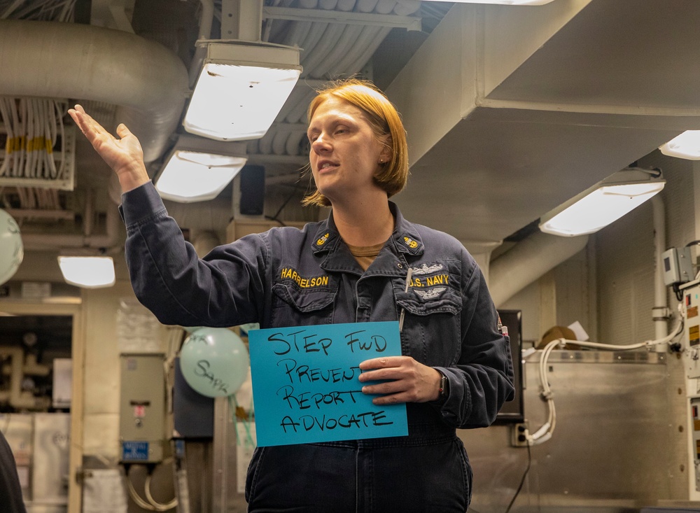 Sailors Aboard USS Dewey (DDG 105) Observe Sexual Assault Prevention Month