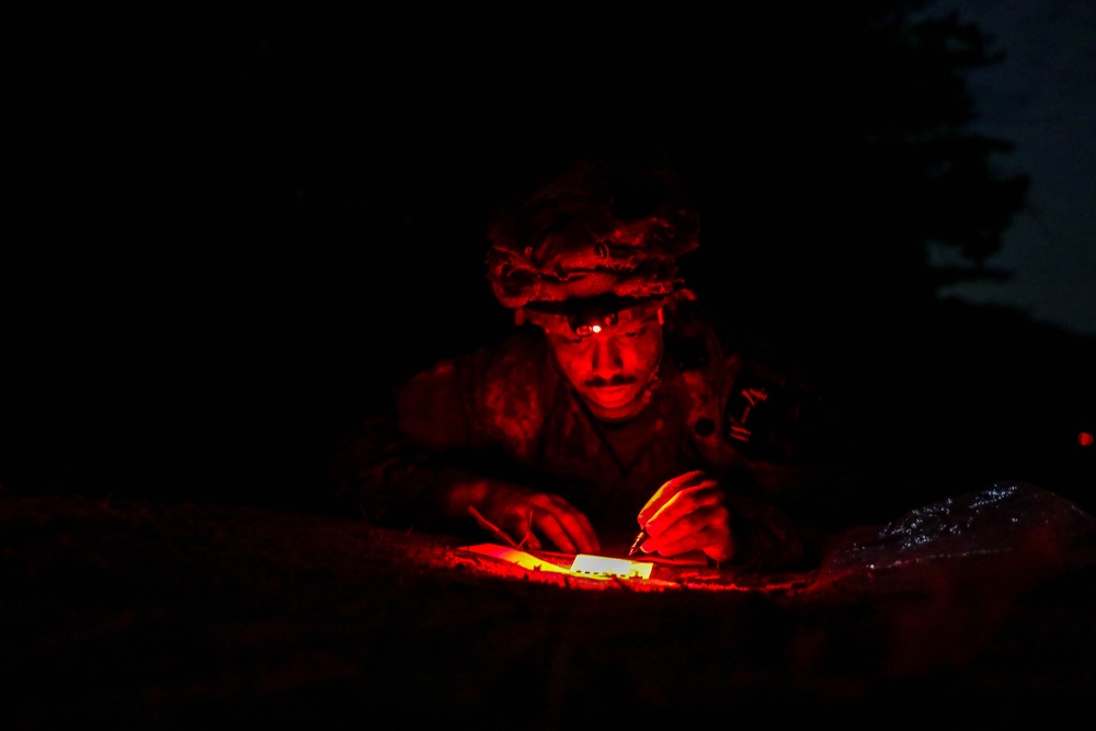 2022 Eighth Army Best Warrior and Squad Competition land navigation challenge