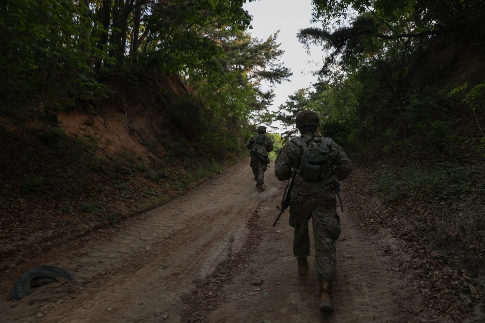 2022 Eighth Army Best Warrior and Squad Competition land navigation challenge