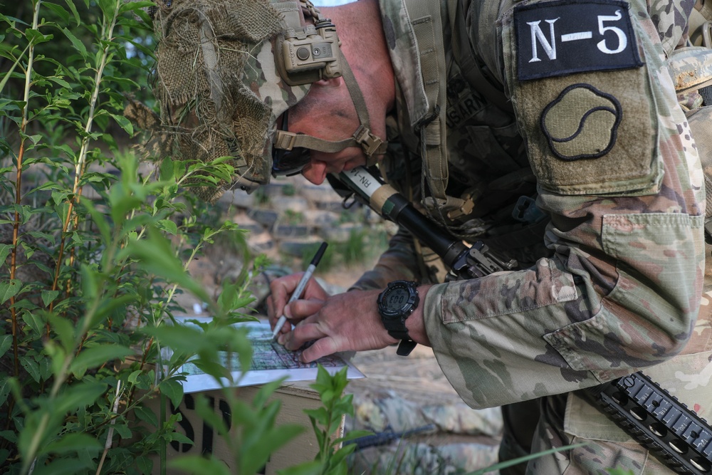 2022 Eighth Army Best Warrior and Squad Competition land navigation challenge