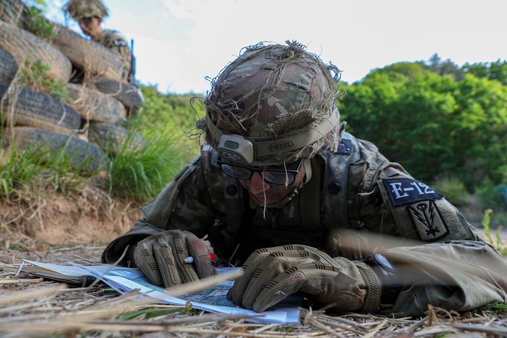 2022 Eighth Army Best Warrior and Squad Competition land navigation challenge