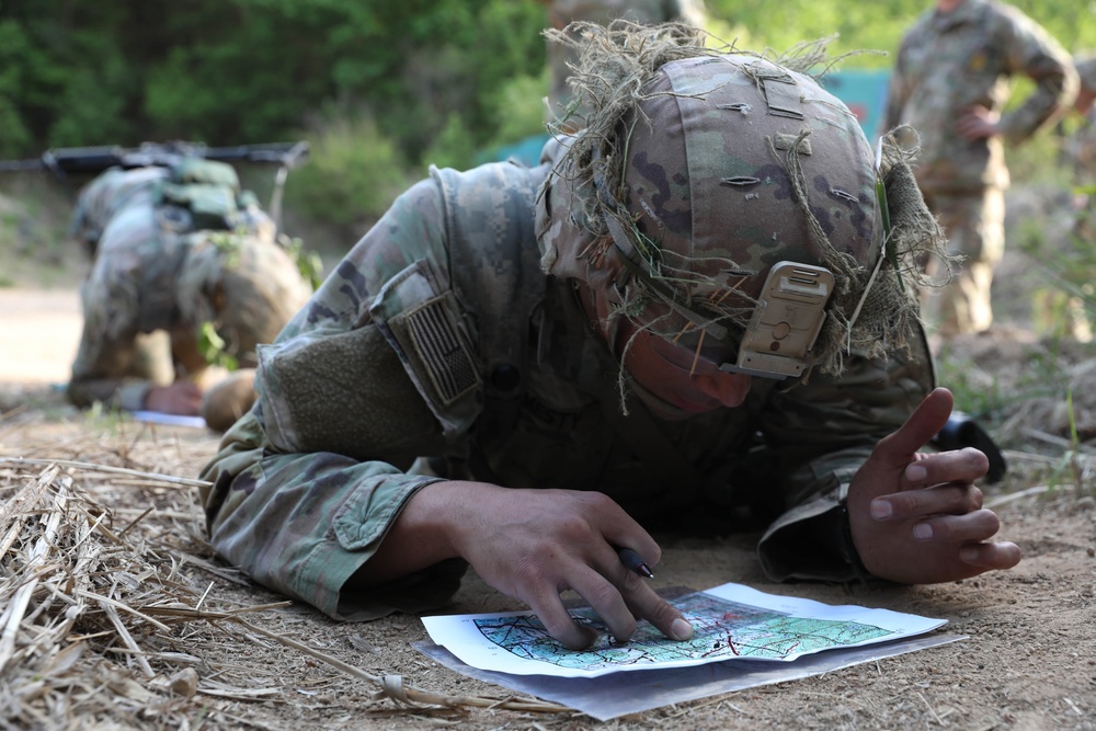 2022 Eighth Army Best Warrior and Squad Competition land navigation challenge