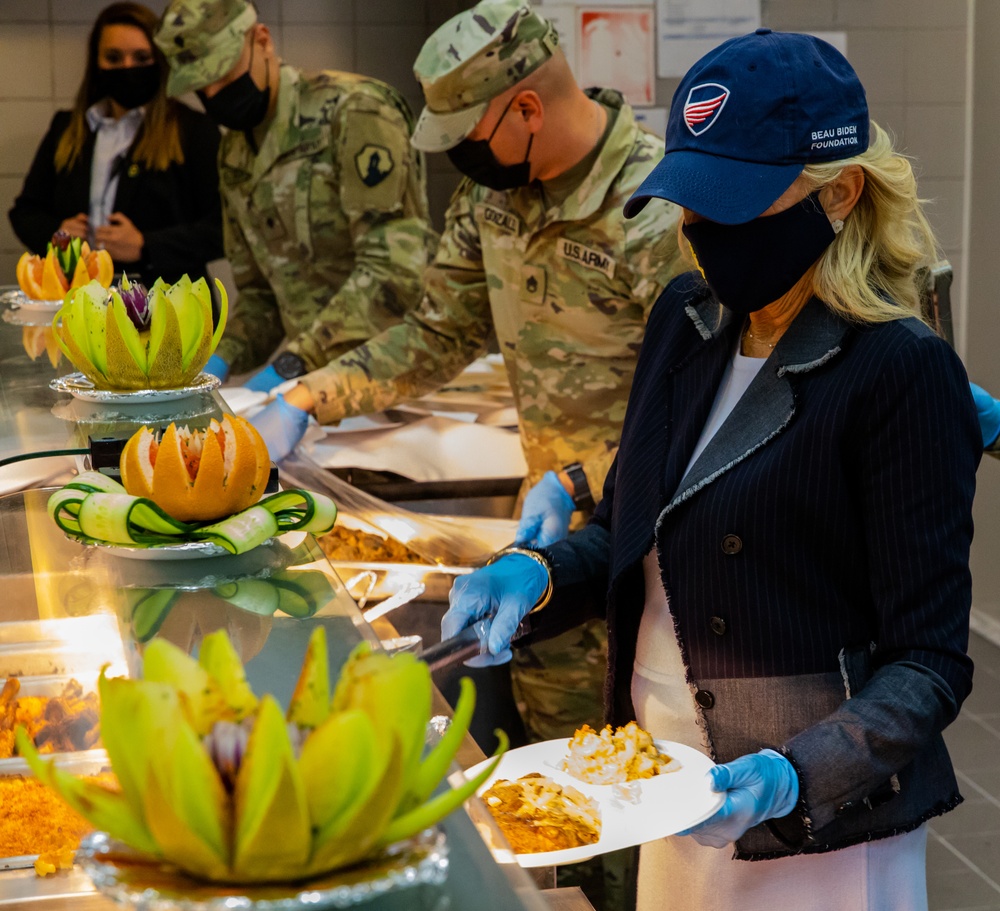 First Lady of the United States visits Mihail Kogalniceanu Airbase, Romania