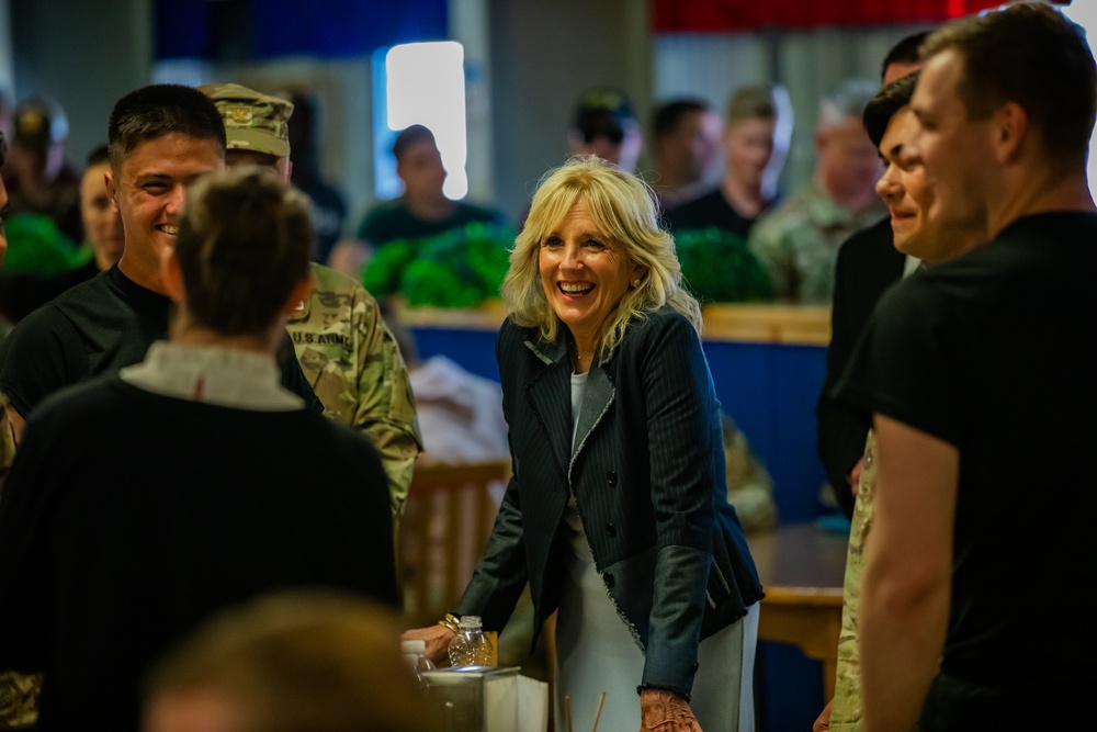First Lady of the United States visits Mihail Kogalniceanu Airbase, Romania