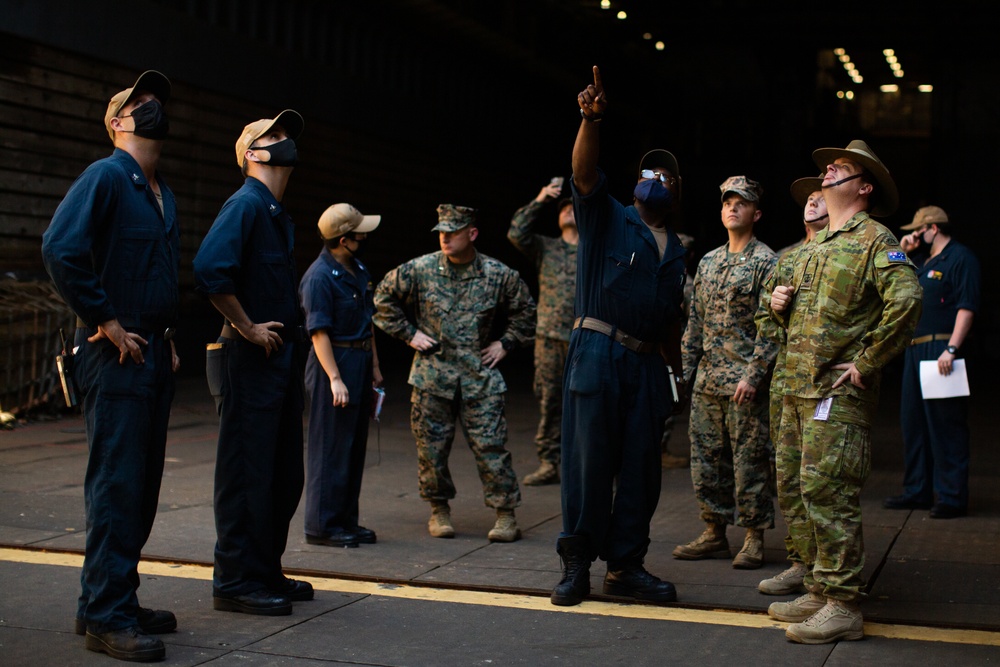 Marines and Partner Nation Forces Tour USS Ashland (LSD-48)