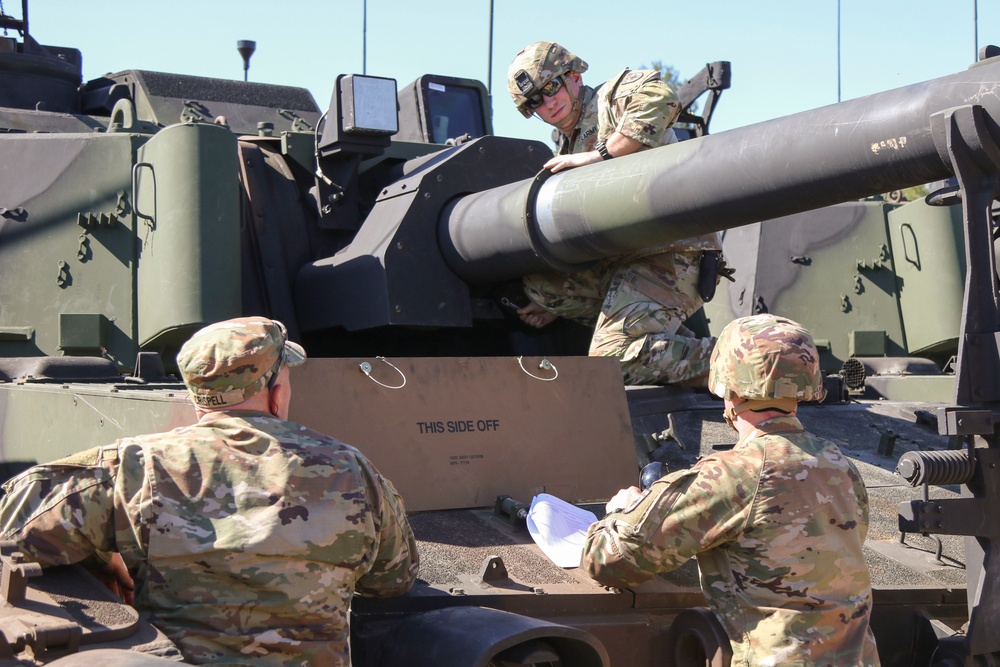 1-109th Field Artillery Soldiers draw prepositioned stock in Lithuania