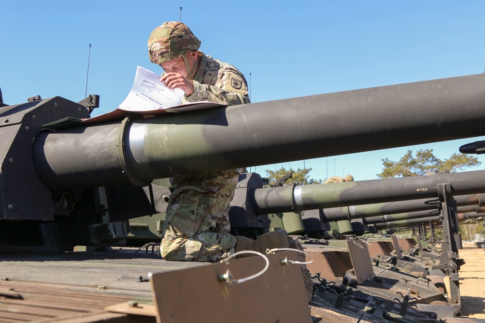 1-109th Field Artillery Soldiers draw prepositioned stock in Lithuania