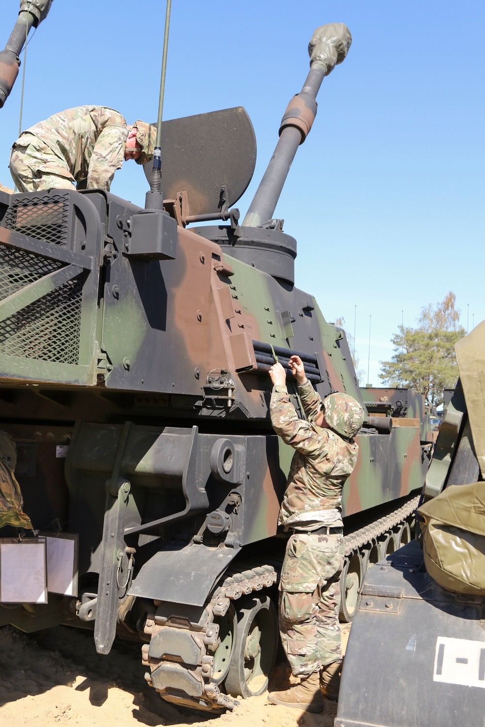1-109th Field Artillery Soldiers draw prepositioned stock in Lithuania