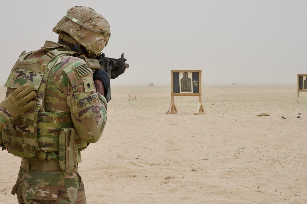 Camp Sparta hosts shooting range training for Soldiers and Airmen