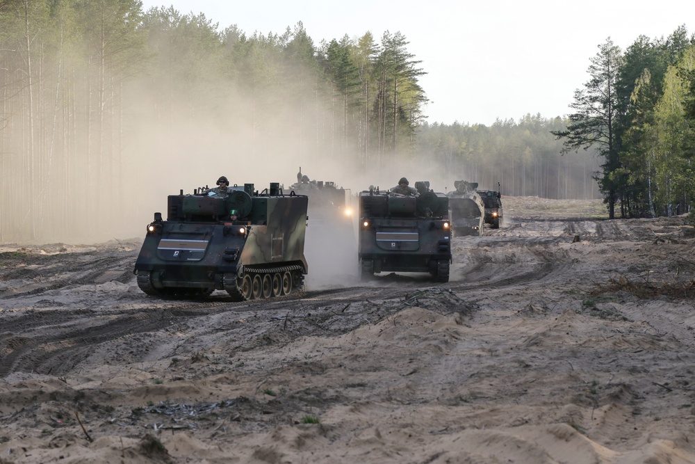 1-109th Field Artillery Soldiers draw prepositioned stock in Lithuania