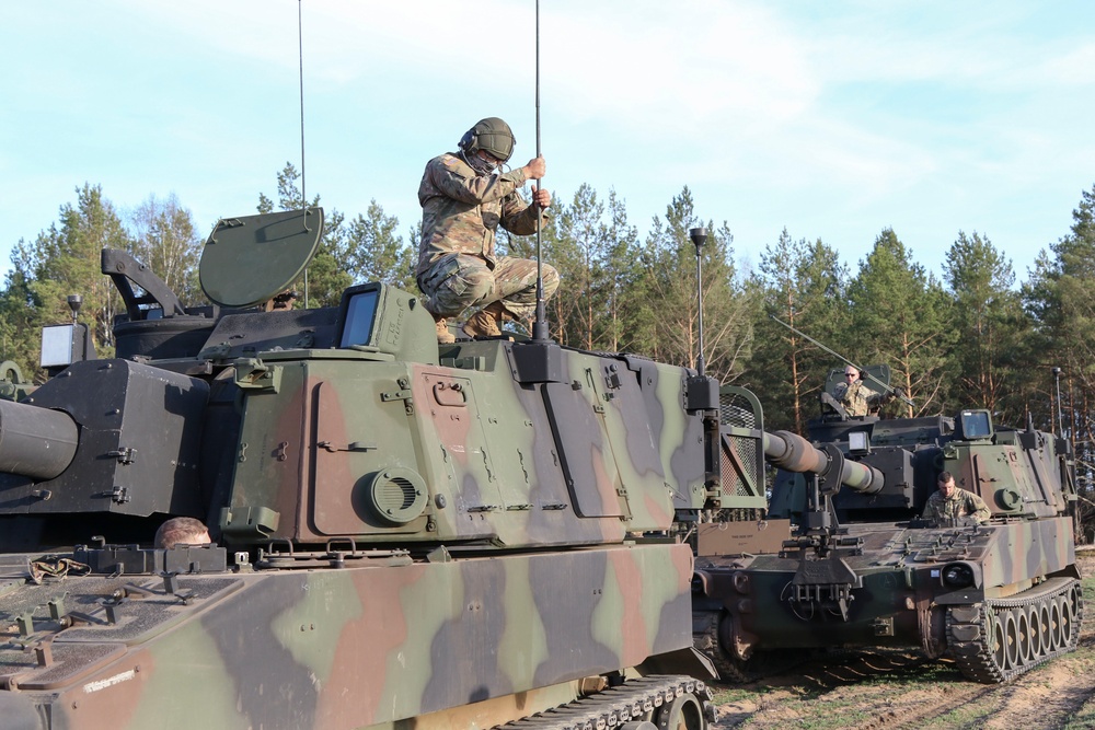 1-109th Field Artillery Soldiers draw prepositioned stock in Lithuania