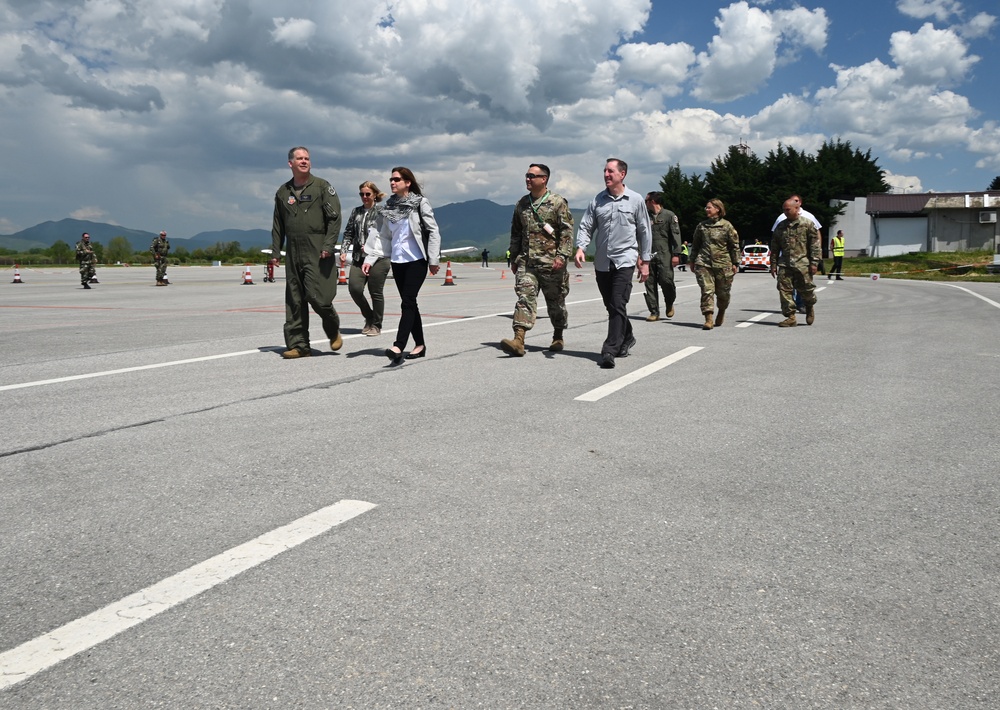 The Honorable Kate Marie Byrnes Visits 175th Wing Airmen in North Macedonia