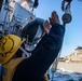 USS San Jacinto conducts replenishment at sea