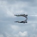 The U.S. Air Force Demonstration Squadron “Thunderbirds” perform during The Great Texas Airshow