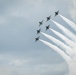 The U.S. Air Force Demonstration Squadron “Thunderbirds” perform during The Great Texas Airshow