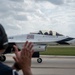 The U.S. Air Force Demonstration Squadron “Thunderbirds” perform during The Great Texas Airshow