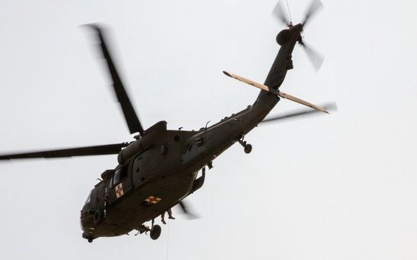 MEDEVAC Helicopter Air Rescue Mission for Guardian Response 2022