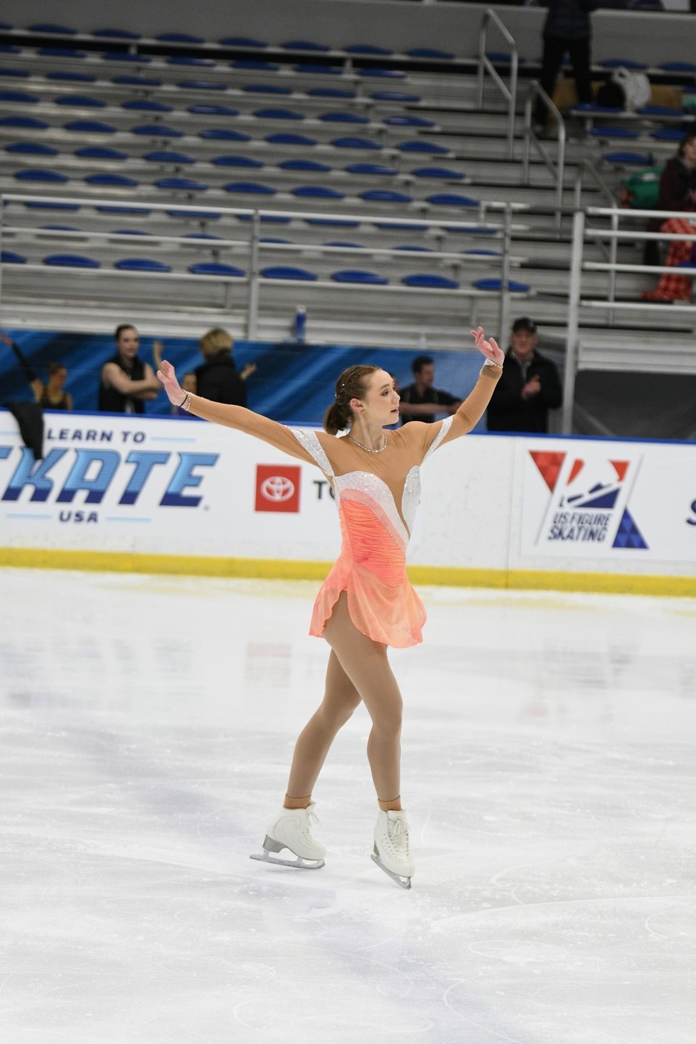 CRREL materials engineer Marin Blaisdell skates her way to victory