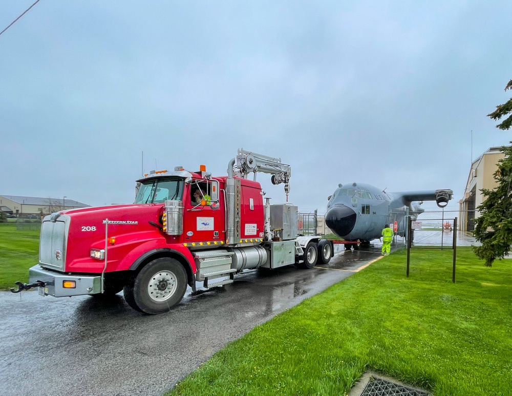 C-130 prepares for its final destination