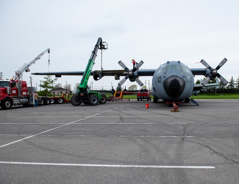 C-130 prepares for its final destination