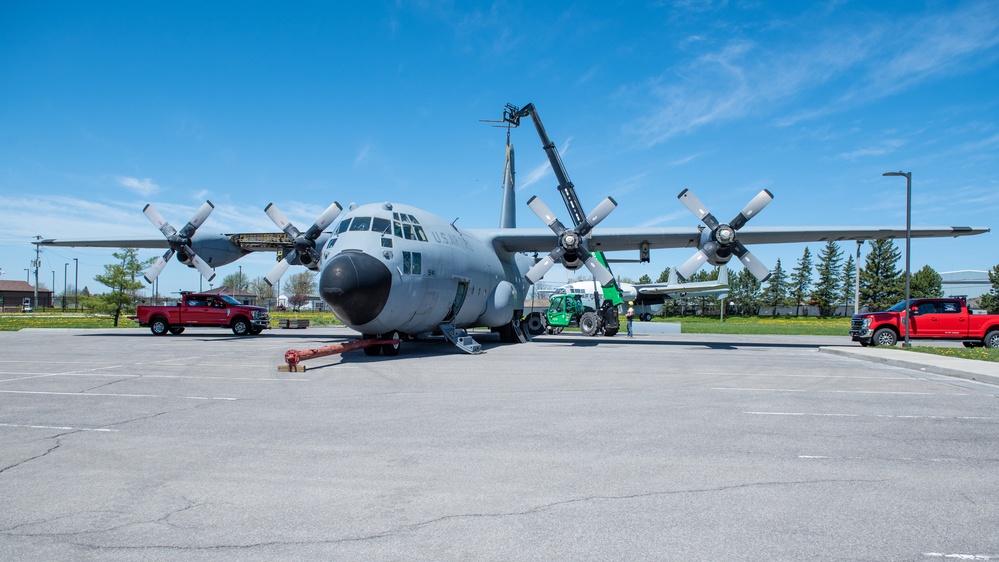 C-130 prepares for its final destination