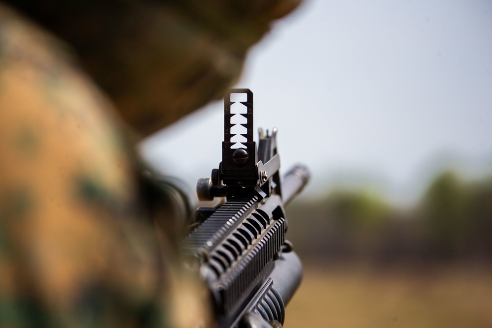 Marines from the Barracks execute live-fire training in Quantico