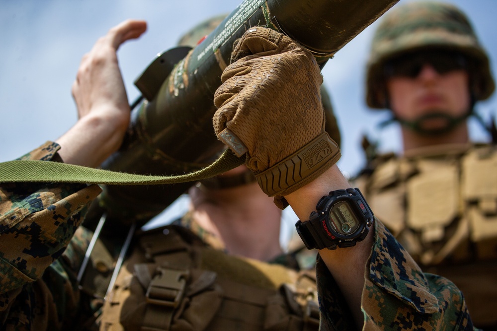 Marines from the Barracks execute live-fire training in Quantico