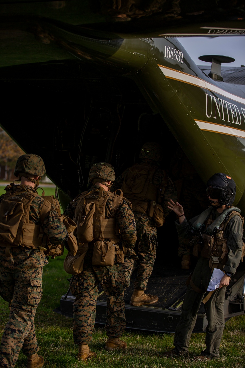 Marines from the Barracks execute live-fire training in Quantico