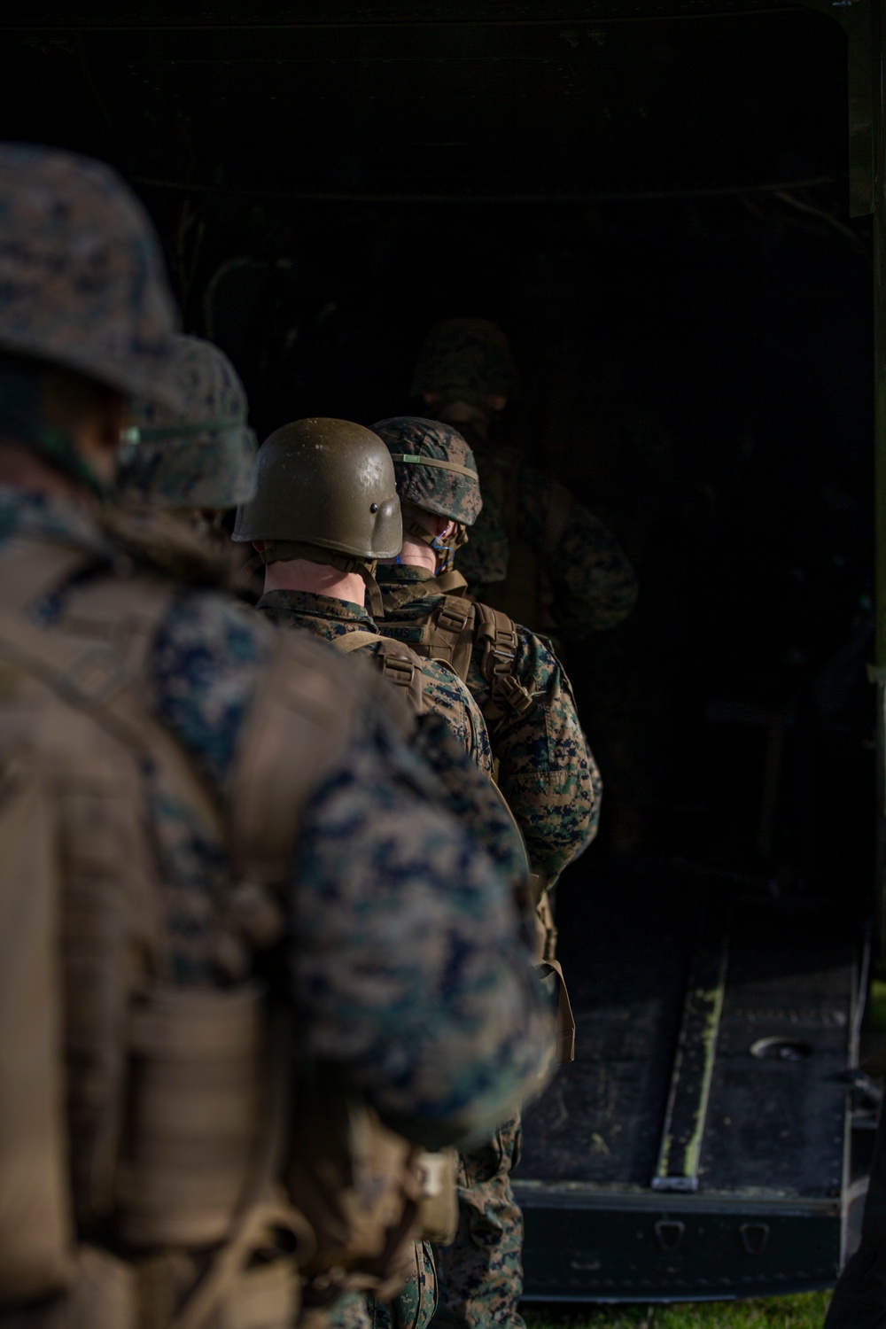 Marines from the Barracks execute live-fire training in Quantico