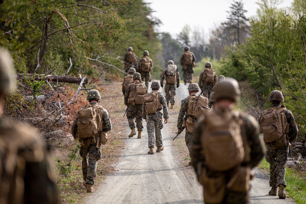 Marines from the Barracks execute live-fire training in Quantico