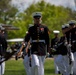 Silent Drill Platoon performs for Honor Flight Network at Lincoln Memorial